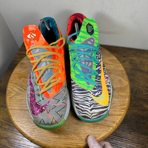 Nike KD 6 What The Kevin Durant Basketball Shoes Multi-Color 669809-500 Mens 12